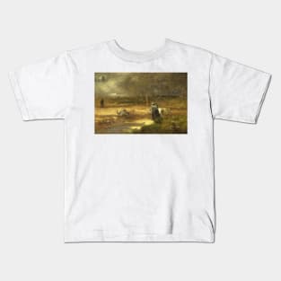 Homeward by George Inness Kids T-Shirt